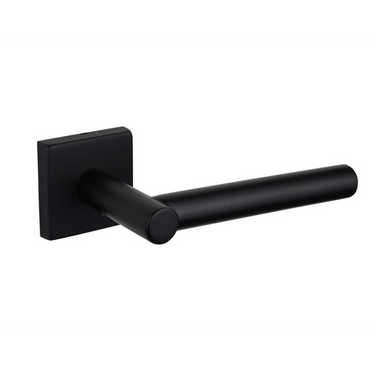 Grossetto door handle black with square rosette