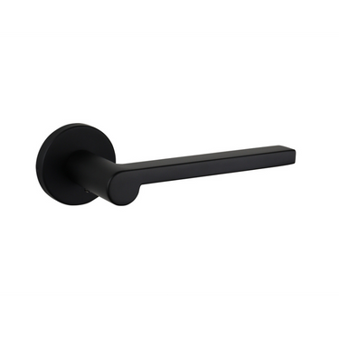 Caserta door handle black with round rosette
