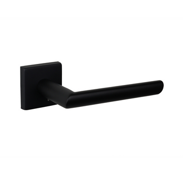 Ragusa door handle black with square rosette
