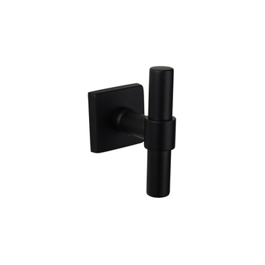 Pesaro door handle black with square rosette