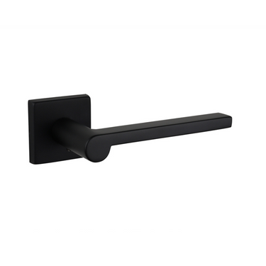 Caserta door handle black with square rosette