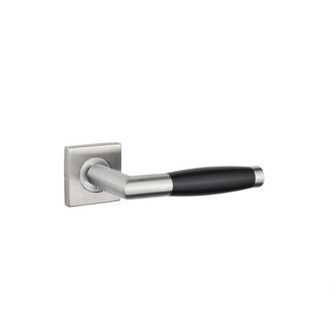 Ascoli door handle stainless steel with square rosette