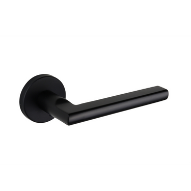 Teramo door handle black with round rosette