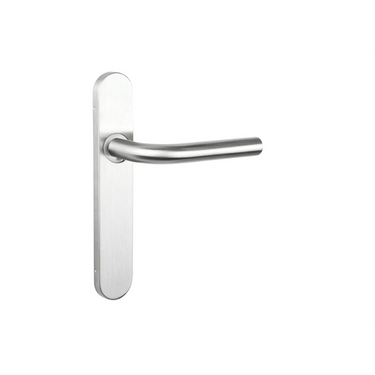 Oristano door handle stainless steel with rounded shield