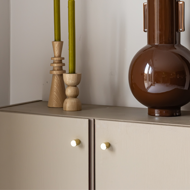 Cabinet knob matt gold 20x25 mm