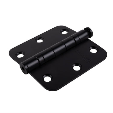 3 pieces Ball Bearing Hinge rounded Black 76x76x2.5 mm