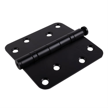 3 pieces Ball bearing hinge rounded Black 89x89x2.5 mm