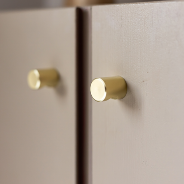 Cabinet knob matt gold 20x25 mm