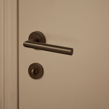 Toilet lock bronze round rosette