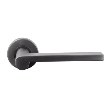 Caserta door handle Gun Metal PVD coated with round rose