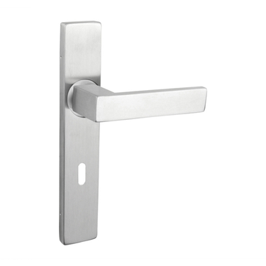 Imperio door handle stainless steel with rectangular shield SL72