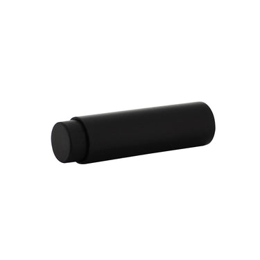 Door stopper modern black 80 mm wall mounting