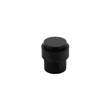 Door stopper black floor mounting 40 mm