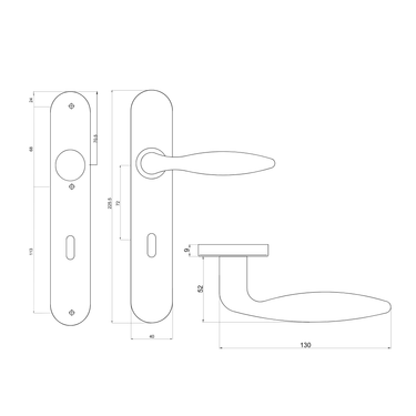 Afmetingen deurschild Pratona SL2