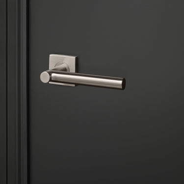 Grossetto door handle stainless steel with square rosette