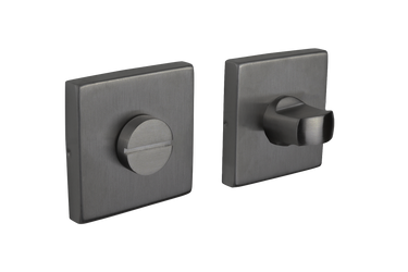 WC lock Gun Metal PVD coated square rose