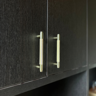 Handle Ribbed Matte Gold 224 mm - Drilling Distance 192 mm