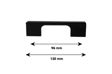 Handle Modern black 120 mm - Drilling distance 96 mm