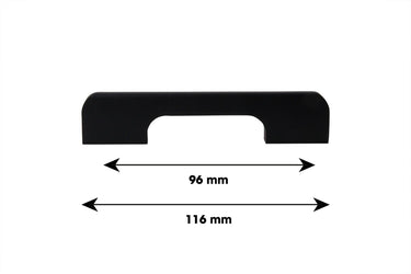 Handle Design black 116 mm - Drilling distance 96 mm