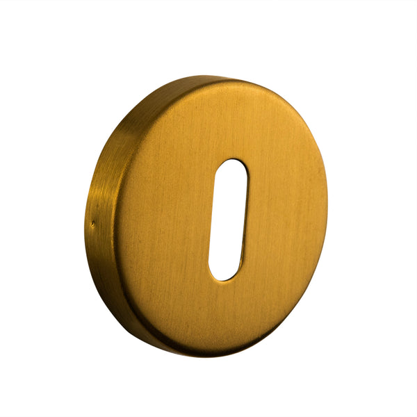 Key rosettes matt gold round