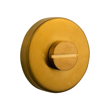 Toilet lock Matt gold round rosette