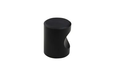 Black cabinet knob 20x25 mm