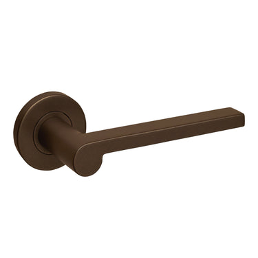 Caserta door handle bronze with round rosette