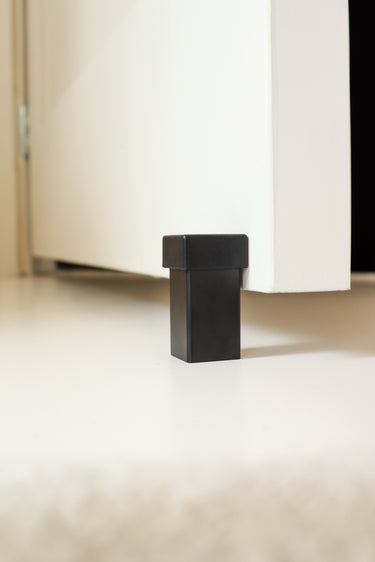 Door stopper black floor or wall mounting 56 mm