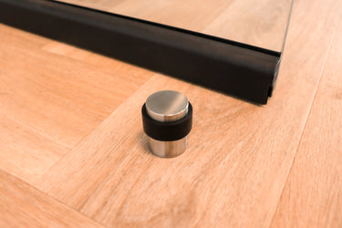 Door stop stainless steel floor mounting 40 mm