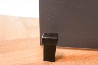 Door stopper black floor or wall mounting 56 mm