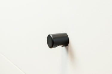 Black cabinet knob 20x25 mm