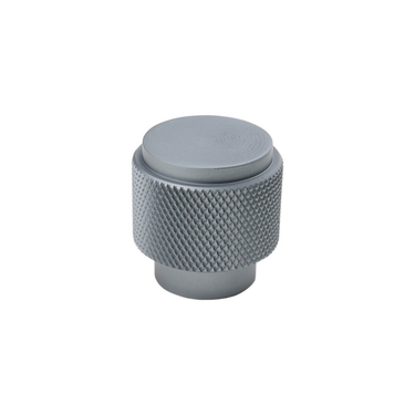 Cabinet knob Ribbed Anthracite 20x25 mm