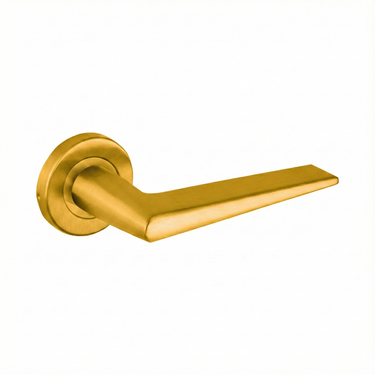 Modena door handle Matte Gold with round rosette