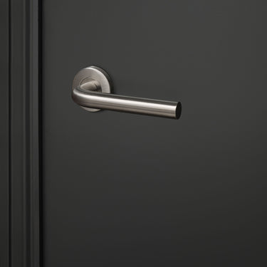 Oristano door handle stainless steel with round rosette