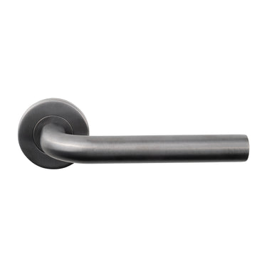 Oristano door handle Gun Metal PVD coated with round rose