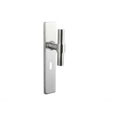 Pesaro door handle stainless steel with rectangular shield SL56