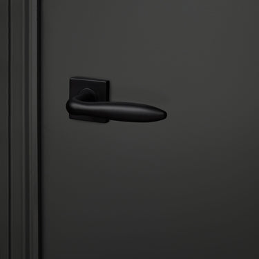 Pratona door handle black with square rosette