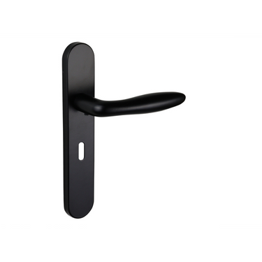 Pratona door handle black with rounded shield SL56
