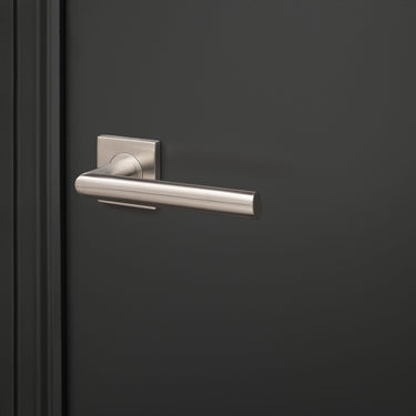 Ragusa door handle stainless steel with square rosette