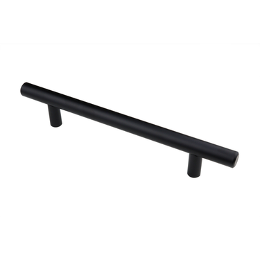 Black bar handle - Drill spacing 128 mm