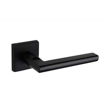 Teramo door handle black with square rosette