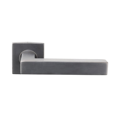 Viterbo Door Handle Gun Metal PVD Coated with Square Rose