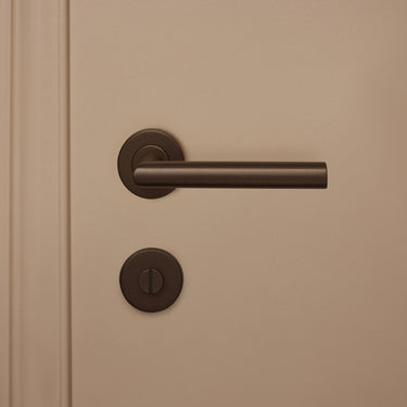 Toilet lock bronze round rosette