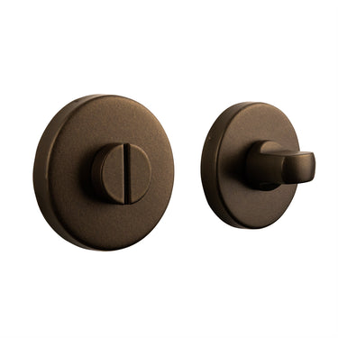 Toilet lock bronze round rosette