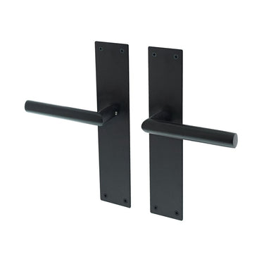 Nuoro door handle black on blind shield