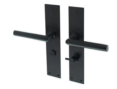 Nuoro door handle black WC door fitting WC63
