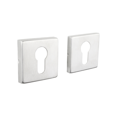 Cylinder rosettes stainless steel square